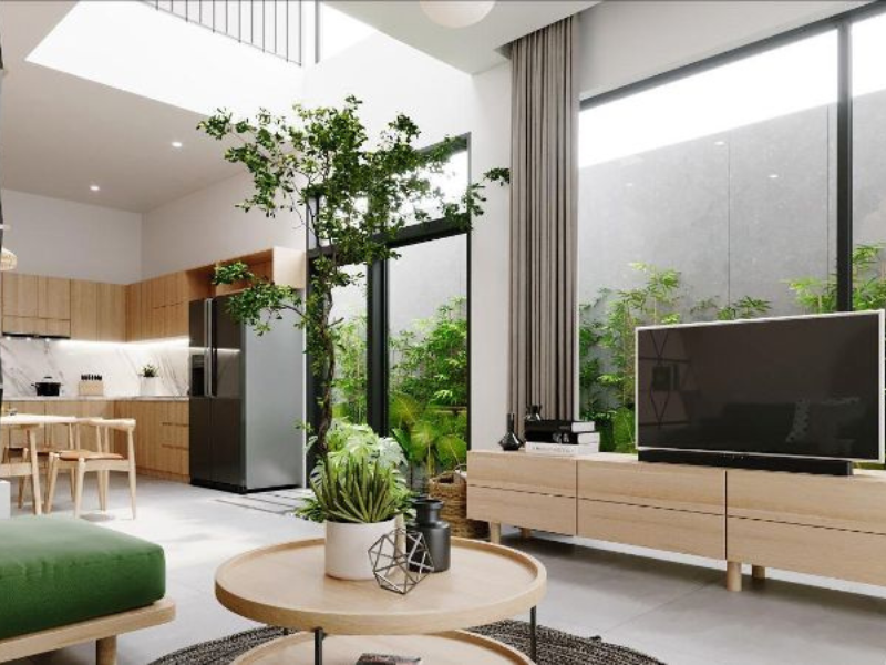 Cải tạo phòng khách nhà vườn