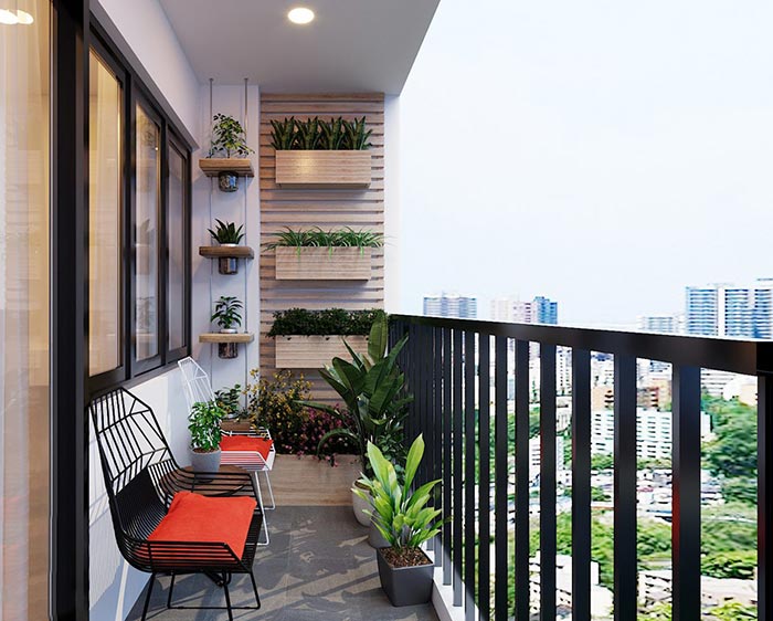 Khảo sát ban công căn hộ chung cư
