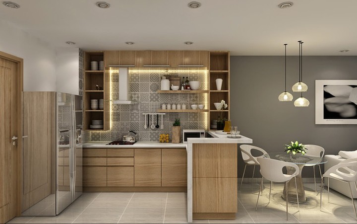 Khảo sát nhà bếp căn hộ chung cư