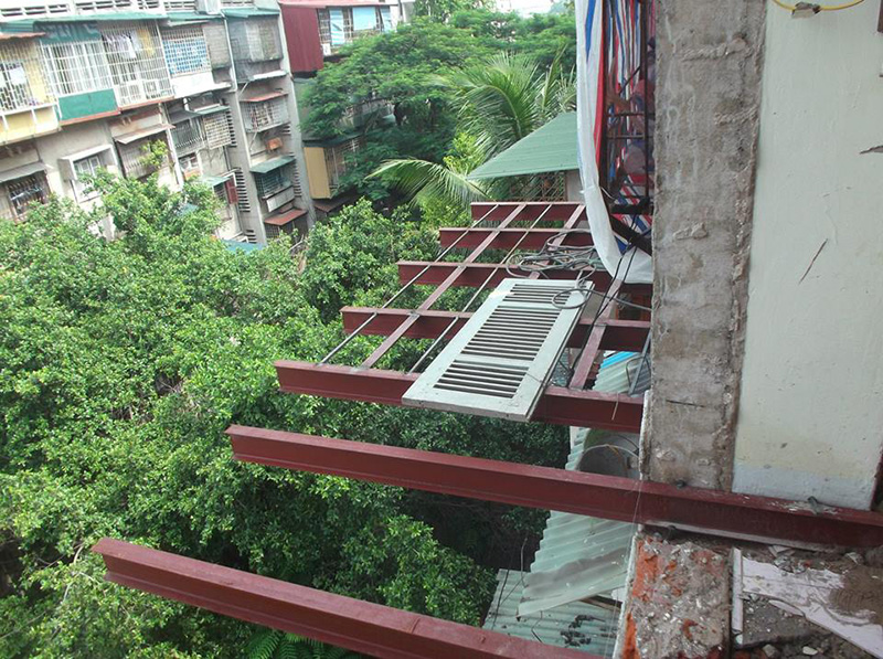 Kiểm tra kết cấu ban công