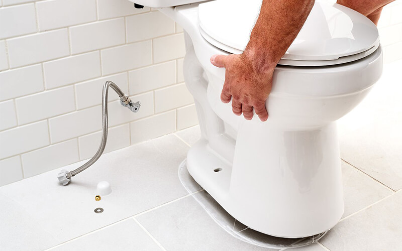 Lắp bồn cầu nhà vệ sinh