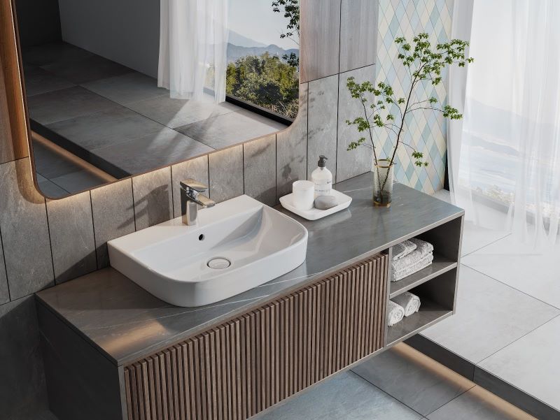 Lắp lavabo nhà vệ sinh