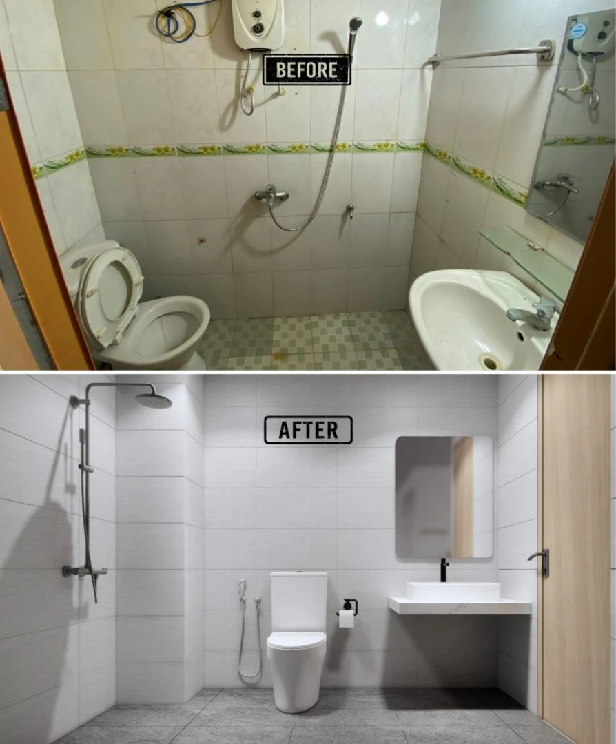 Nâng cấp nhà tắm xuống cấp