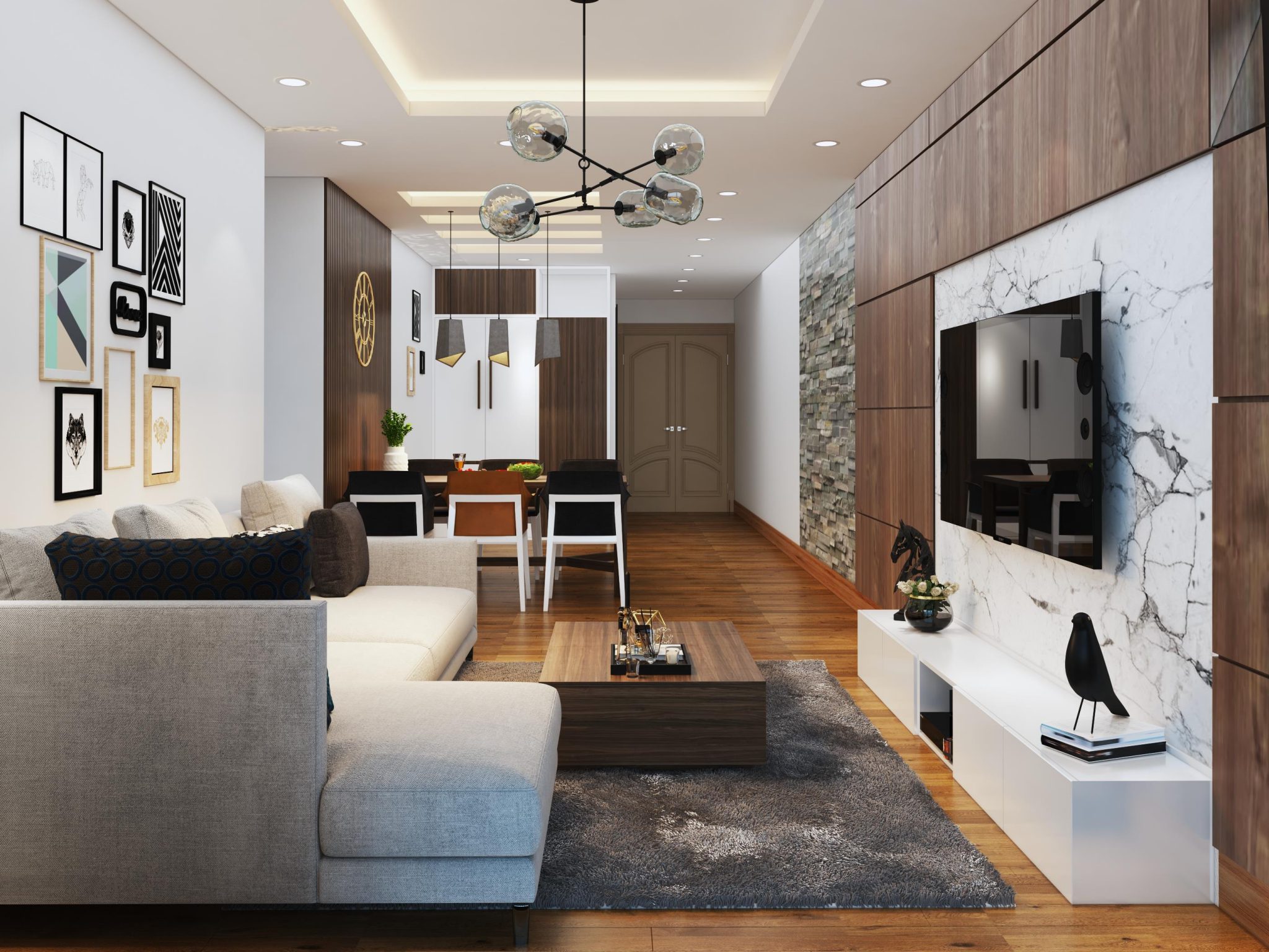 Ốp nội thất căn hộ
