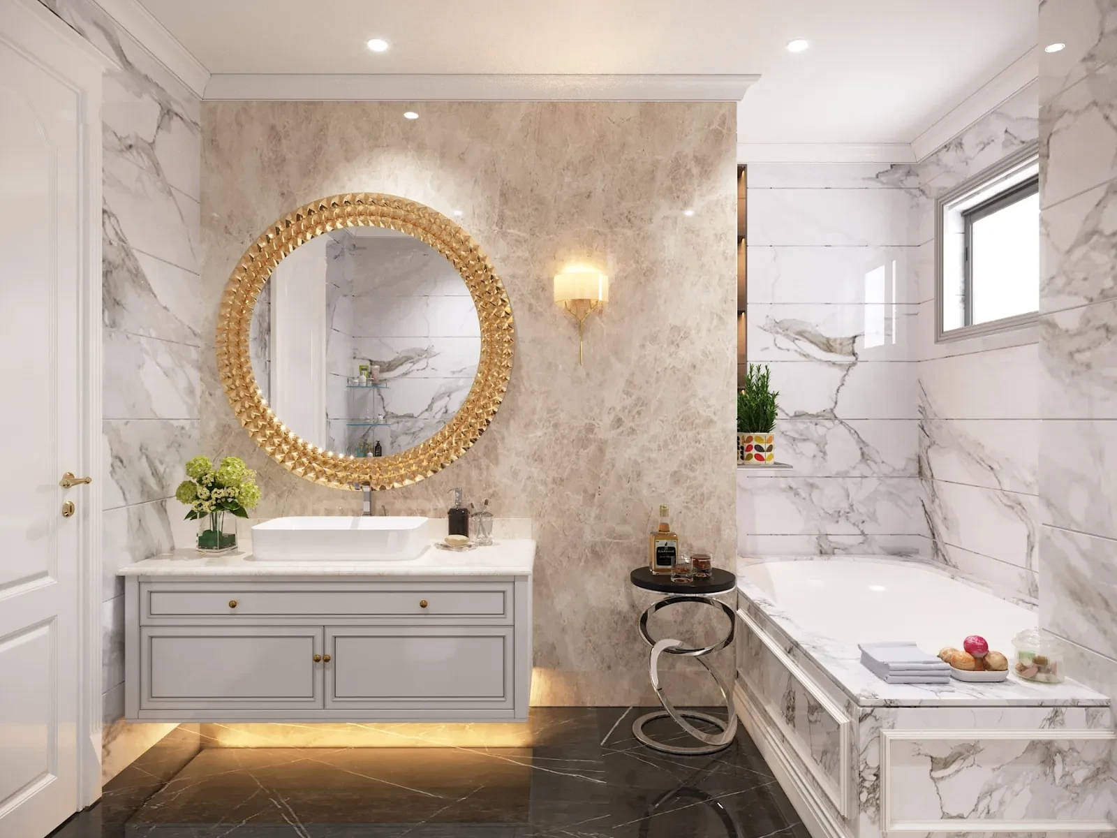 Ốp tường nhà tắm