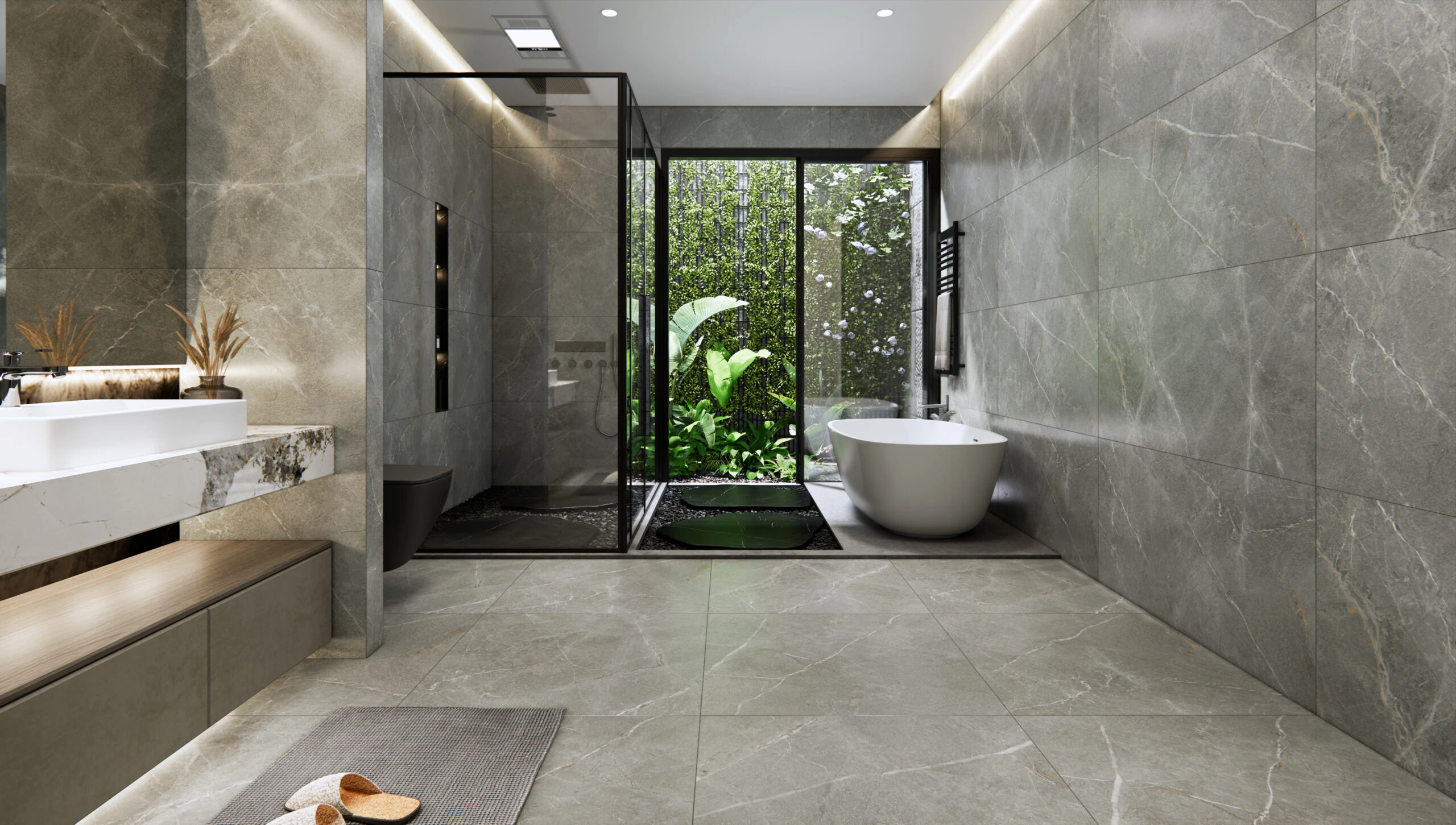 Thay gạch WC