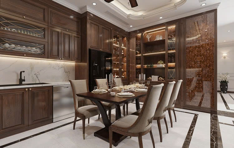 Thi công nước nhà bếp biệt thự