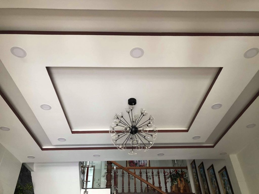 Thi công trần thạch cao phòng khách
