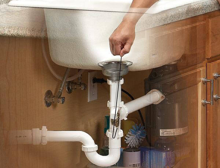 Thông tắc chậu rửa bếp