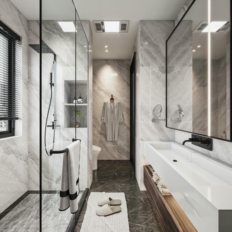 Xây dựng nhà tắm căn hộ