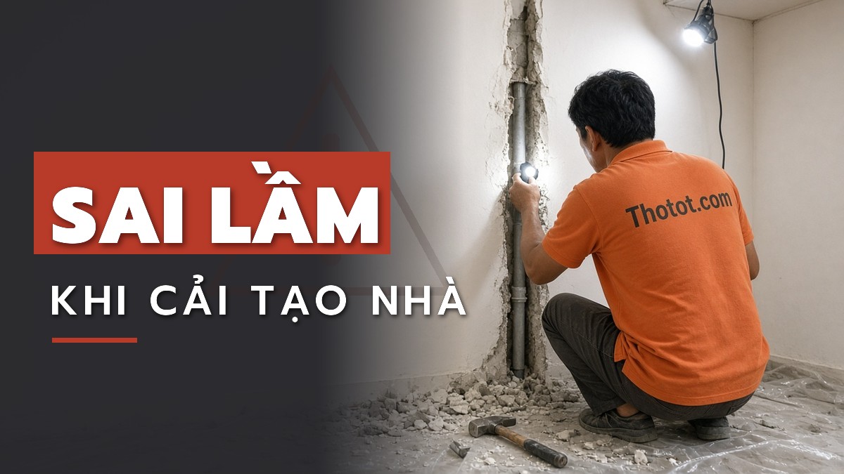 7 sai lầm khi cải tạo nhà khiến công trình phải sửa đi sửa lại