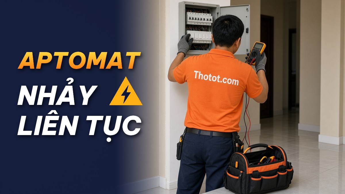 Aptomat nhảy liên tục: Nguyên nhân và khi nào cần gọi thợ