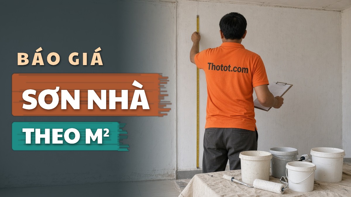 Báo giá sơn nhà theo m²: Nhân công và vật tư