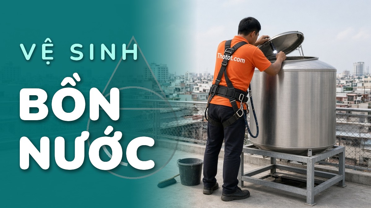 Bao lâu nên vệ sinh bồn nước sinh hoạt một lần?