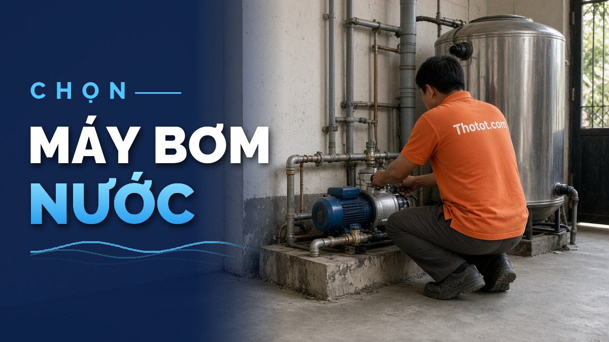 Cách chọn máy bơm nước phù hợp cho nhà phố