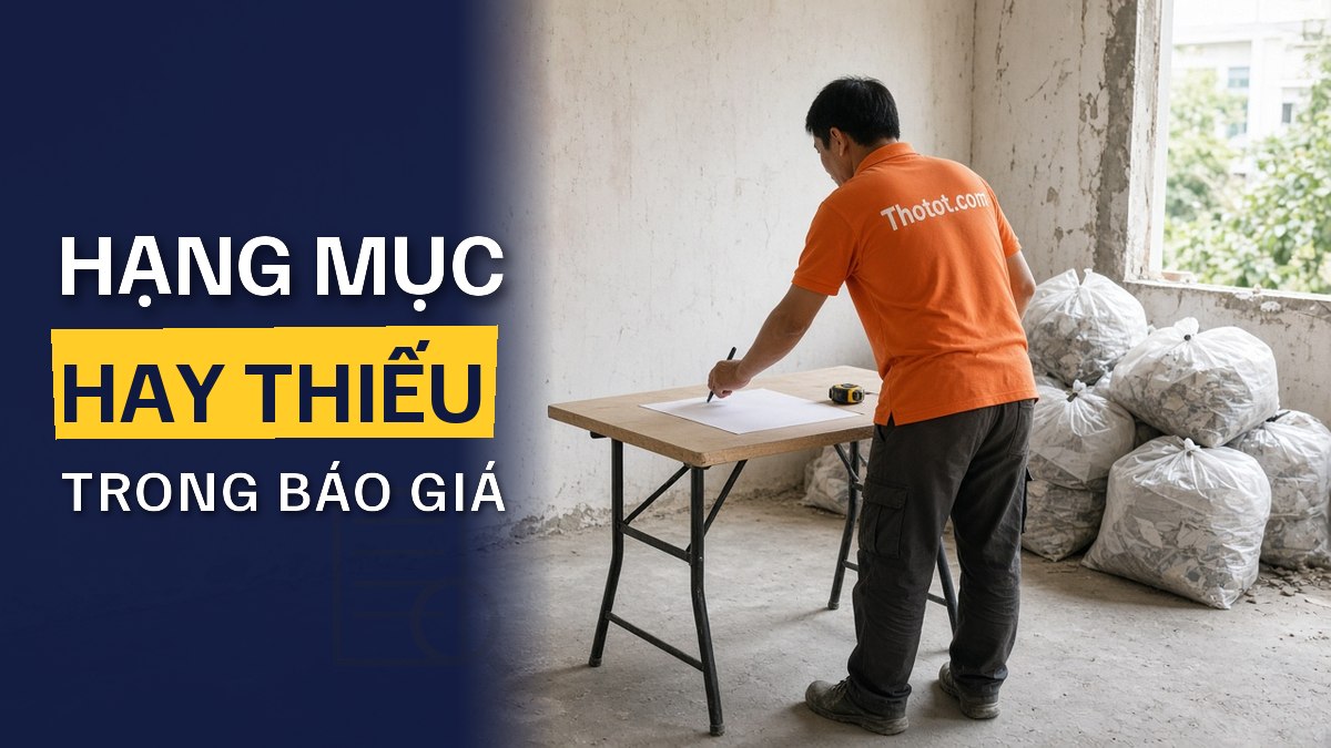 Cách đọc bảng báo giá thi công: Nhận diện hạng mục hay bị thiếu hoặc mập mờ