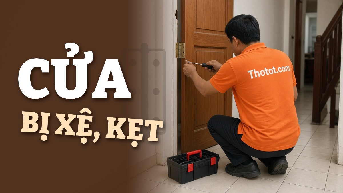 Cửa nhà bị xệ, kẹt hoặc đóng không kín: Nên sửa hay thay?