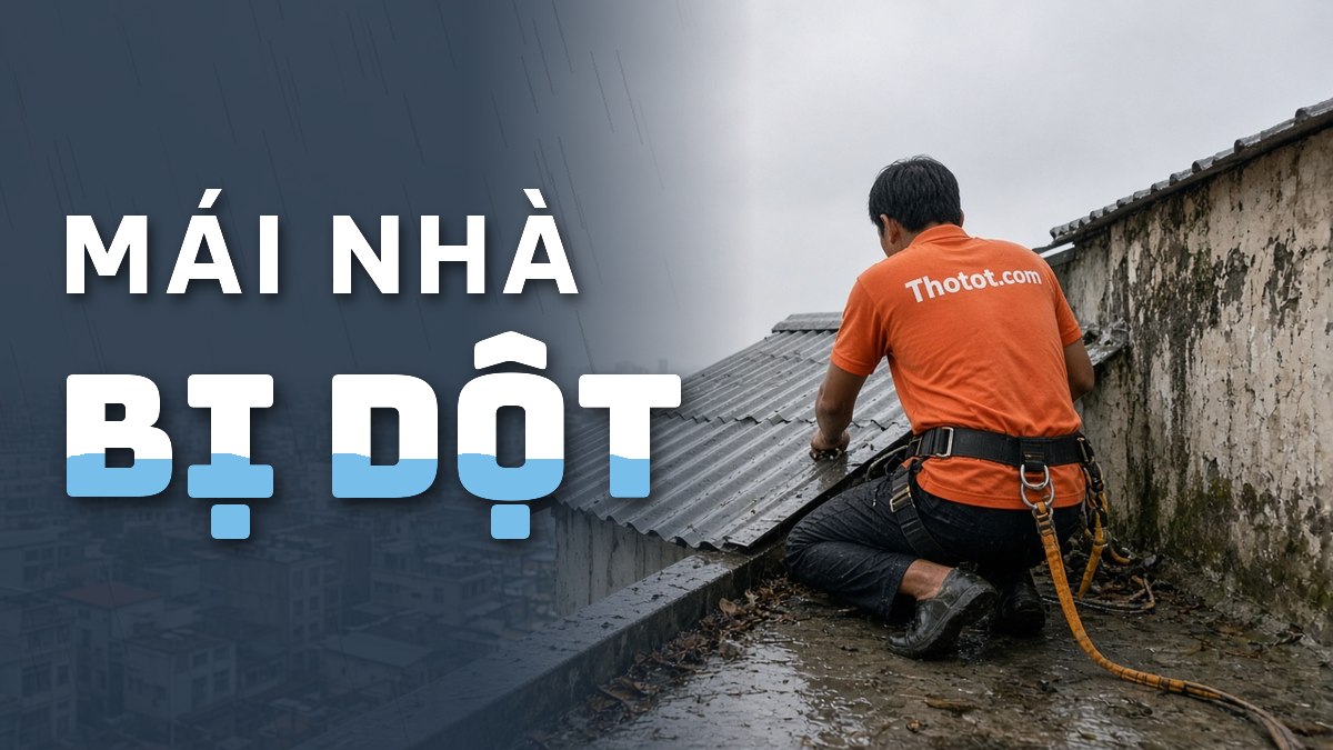 Mái nhà bị dột khi mưa lớn: Các vị trí thường gây thấm