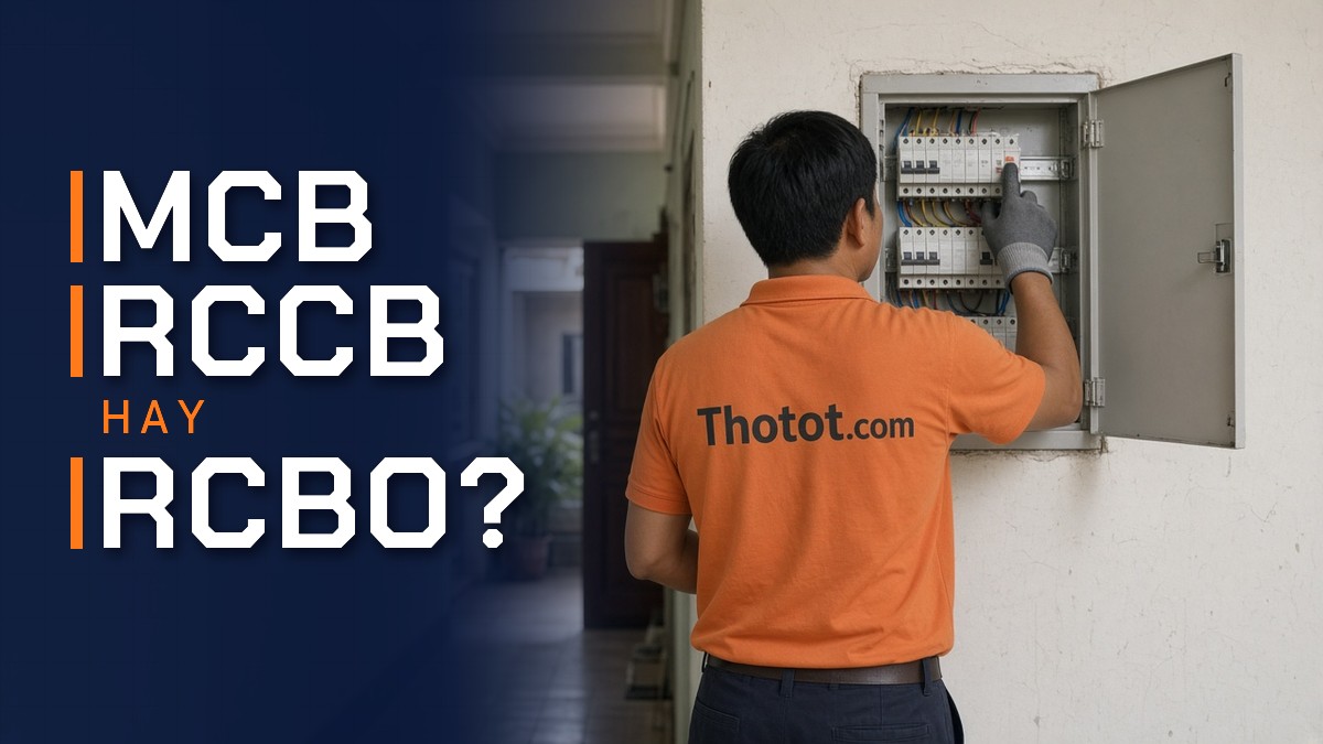 MCB, RCCB và RCBO khác nhau thế nào?