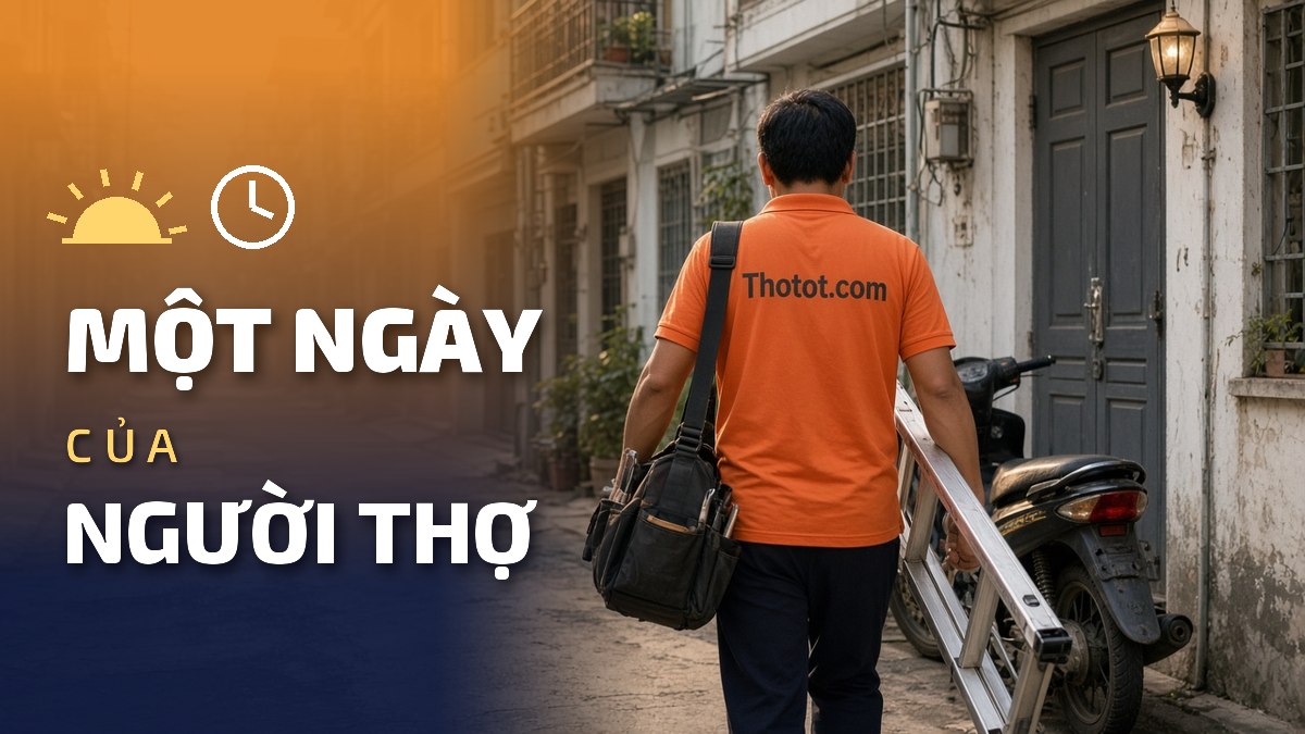 Một ngày làm việc của thợ sửa chữa nhà ở