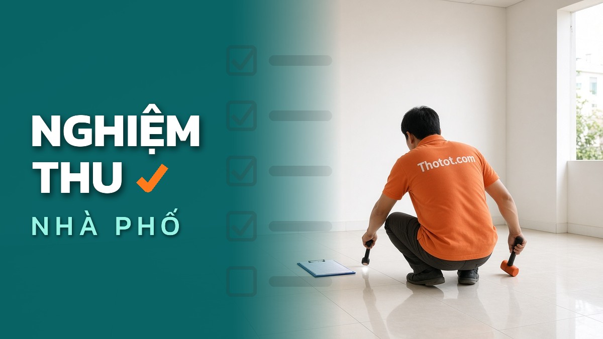 Những hạng mục cần nghiệm thu khi hoàn thiện nhà phố