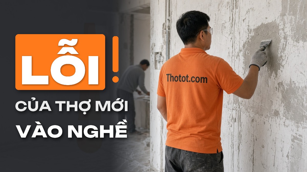 Những lỗi người thợ mới vào nghề thường mắc phải