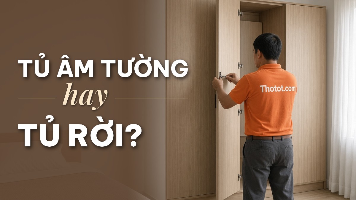 Tủ quần áo âm tường hay tủ rời: Nên chọn loại nào?