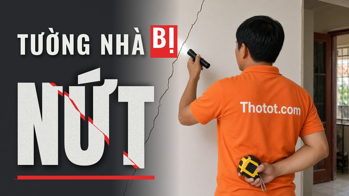 Tường nhà bị nứt: Nguyên nhân, mức độ nguy hiểm và cách xử lý