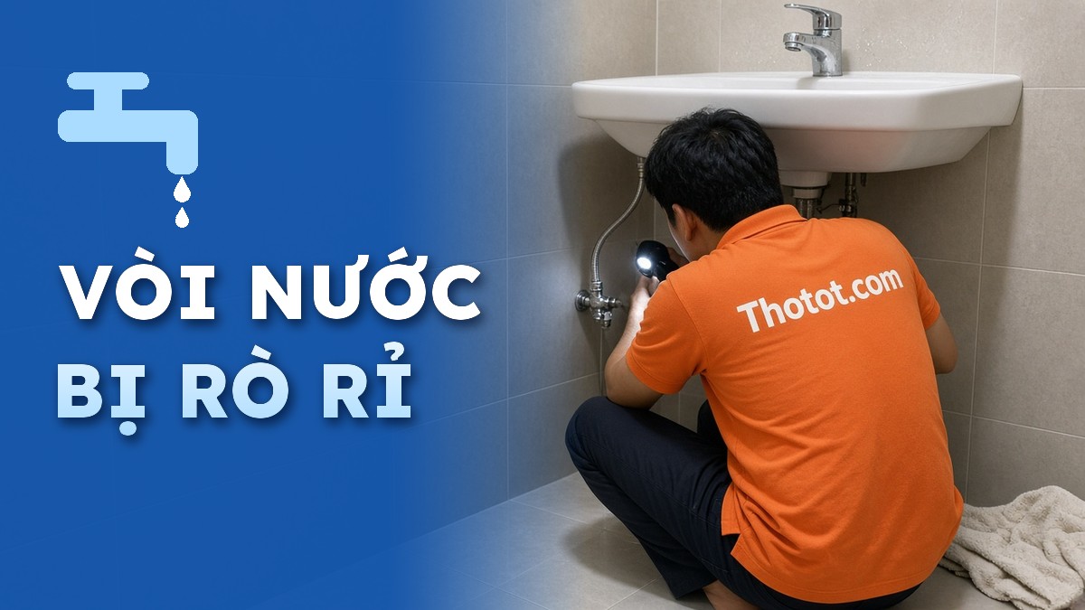 Vòi nước bị rò rỉ: Cách nhận biết vị trí hư hỏng