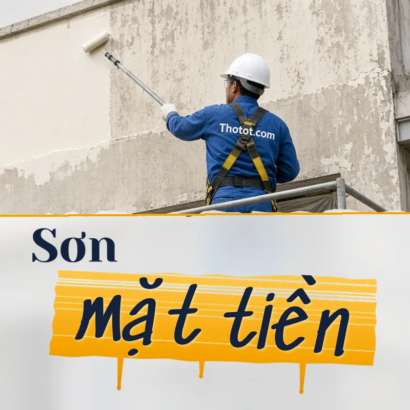 Sơn mặt tiền cửa hàng