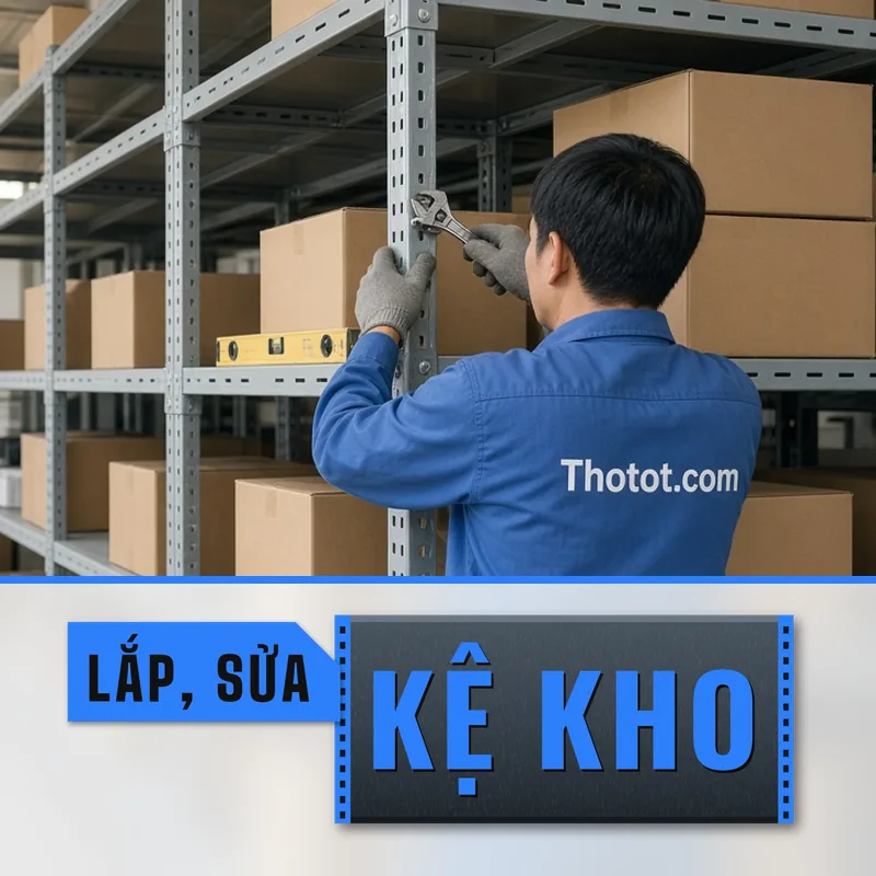 Lắp, sửa kệ phòng kho cửa hàng