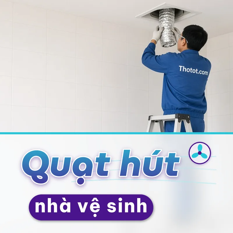 Lắp, sửa quạt hút nhà vệ sinh cửa hàng