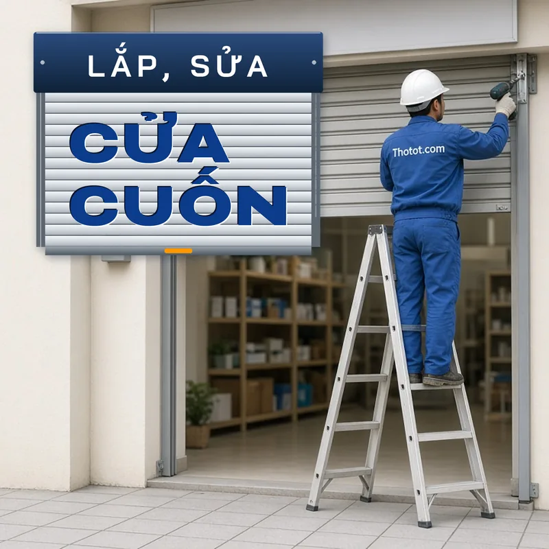 Lắp, sửa cửa cuốn cửa hàng