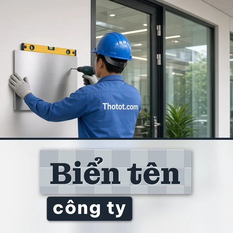 Lắp, sửa biển tên công ty văn phòng