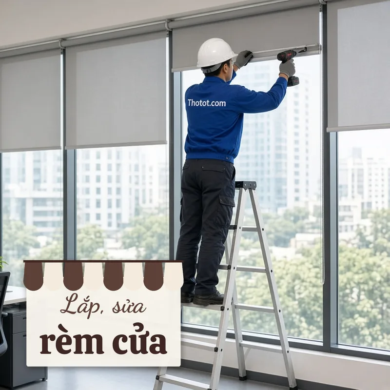 Lắp, sửa rèm cửa văn phòng
