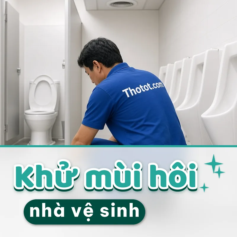 Xử lý nhà vệ sinh văn phòng bị hôi