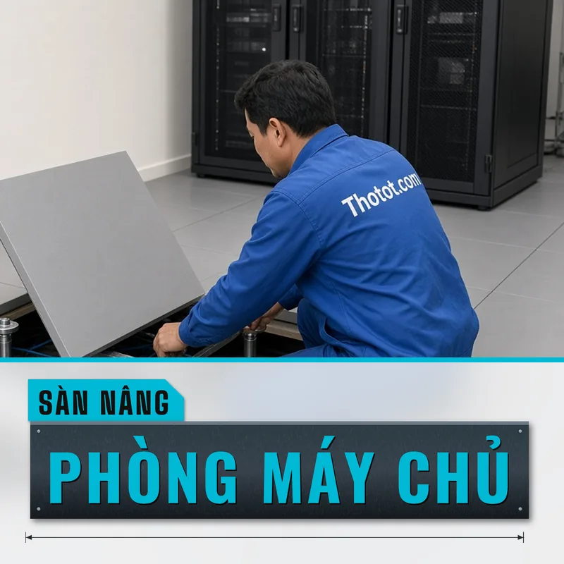 Lắp sàn nâng phòng máy chủ văn phòng
