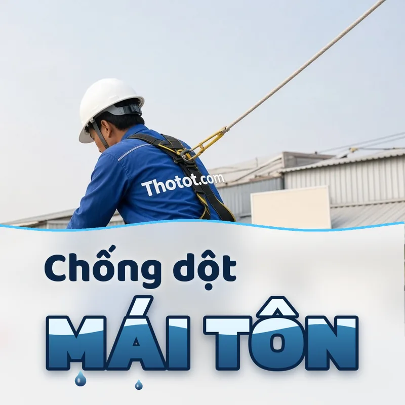 Chống dột mái tôn nhà cấp 4
