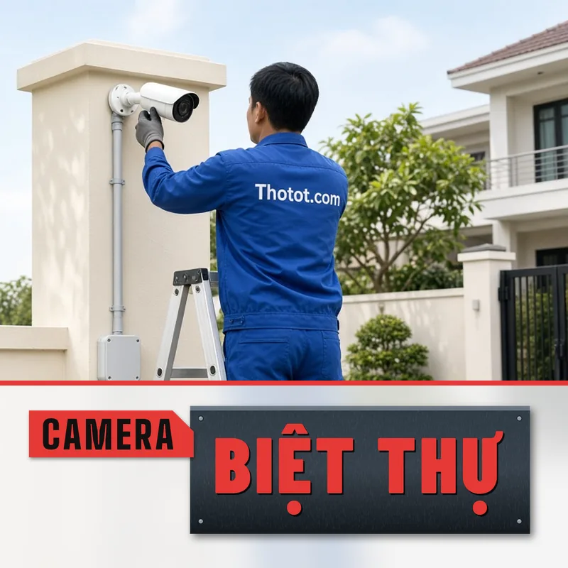 Lắp, sửa camera an ninh biệt thự