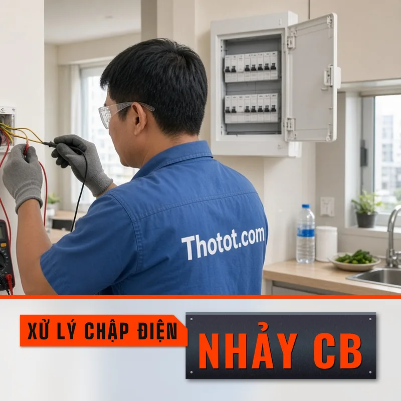 Xử lý chập điện, nhảy CB căn hộ chung cư