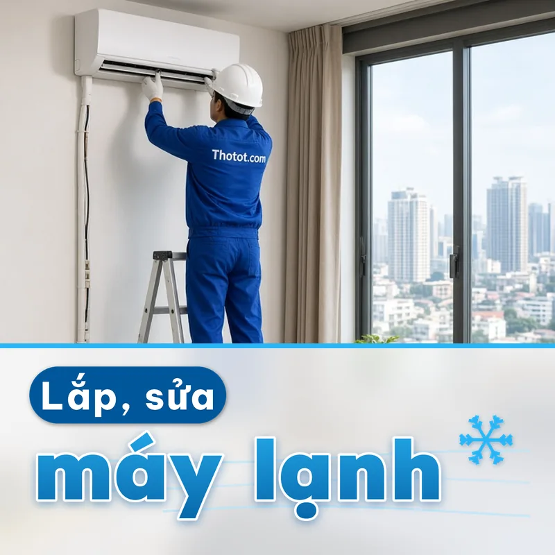 Lắp, sửa máy lạnh căn hộ chung cư