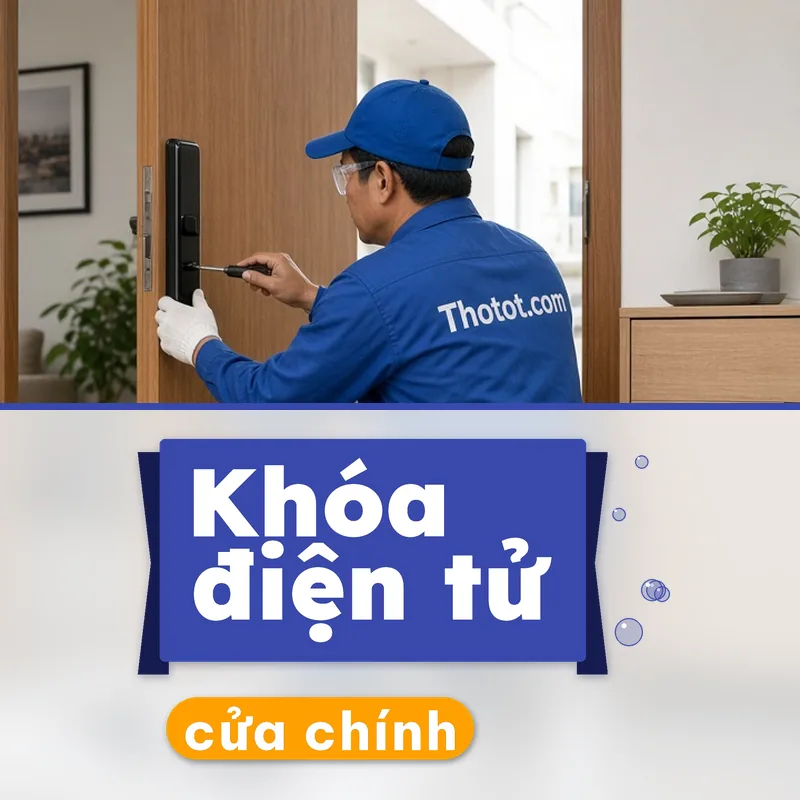 Lắp, sửa khóa điện tử cửa chính căn hộ chung cư