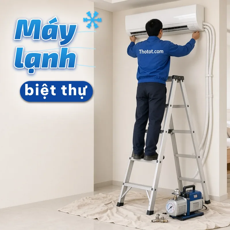 Lắp, sửa máy lạnh biệt thự