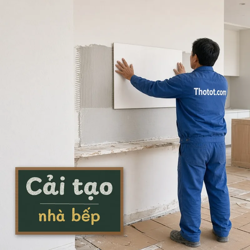 Cải tạo nhà bếp biệt thự