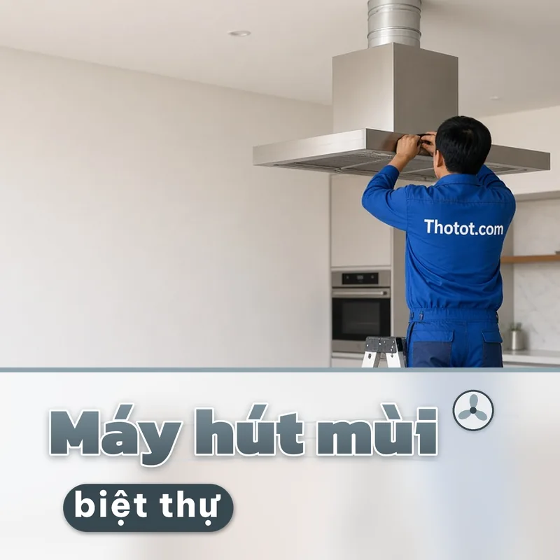 Lắp, sửa máy hút mùi bếp biệt thự