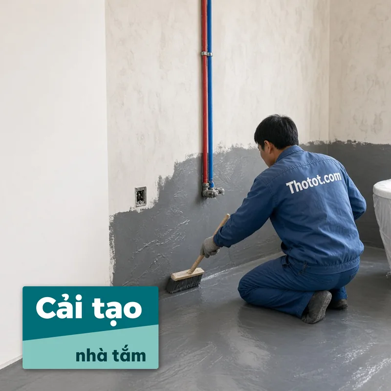 Cải tạo nhà tắm biệt thự