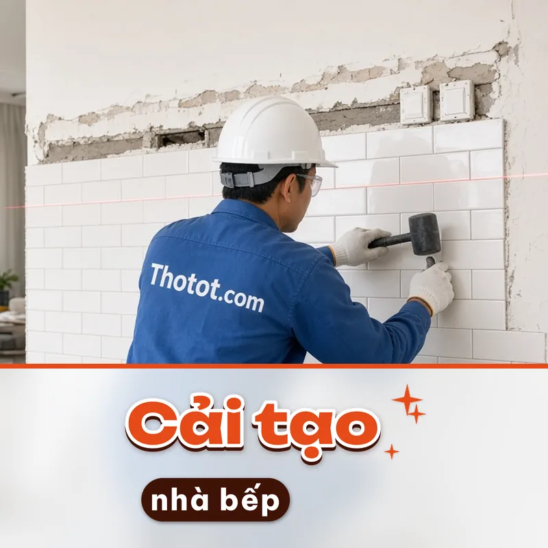 Cải tạo nhà bếp căn hộ chung cư