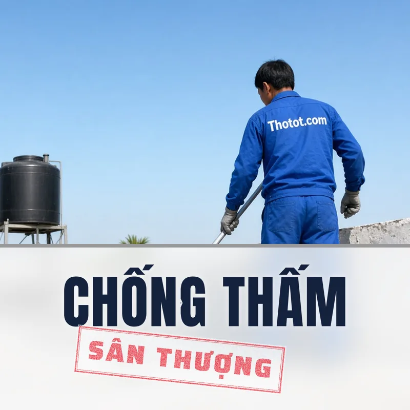 Chống thấm sân thượng biệt thự