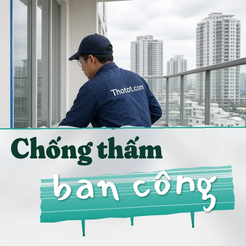 Chống thấm ban công căn hộ chung cư