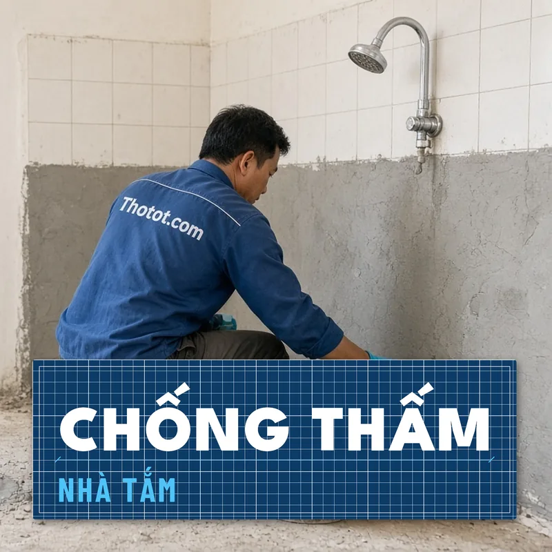 Chống thấm nhà tắm nhà cấp 4